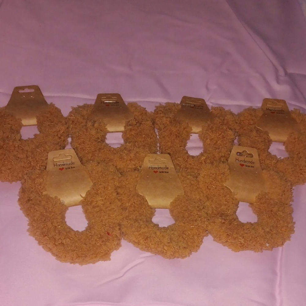 Handmade Brown Hair Scrunchies